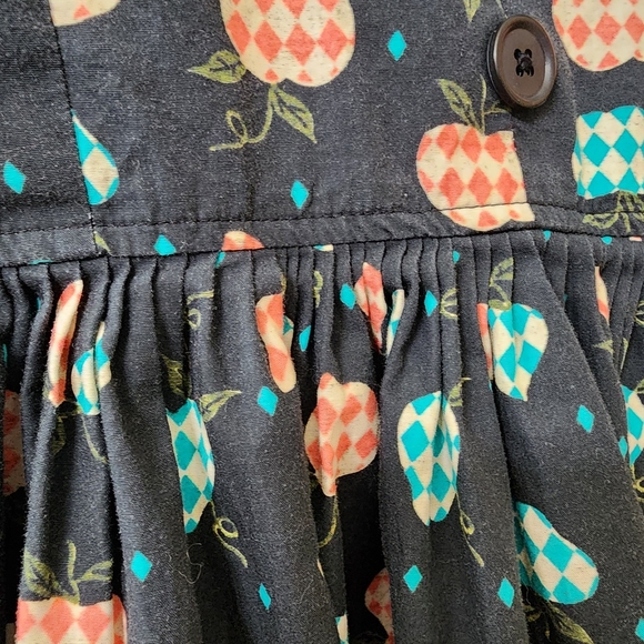 3X Country Apples & Pears Peasant Dress - Picture 3 of 7